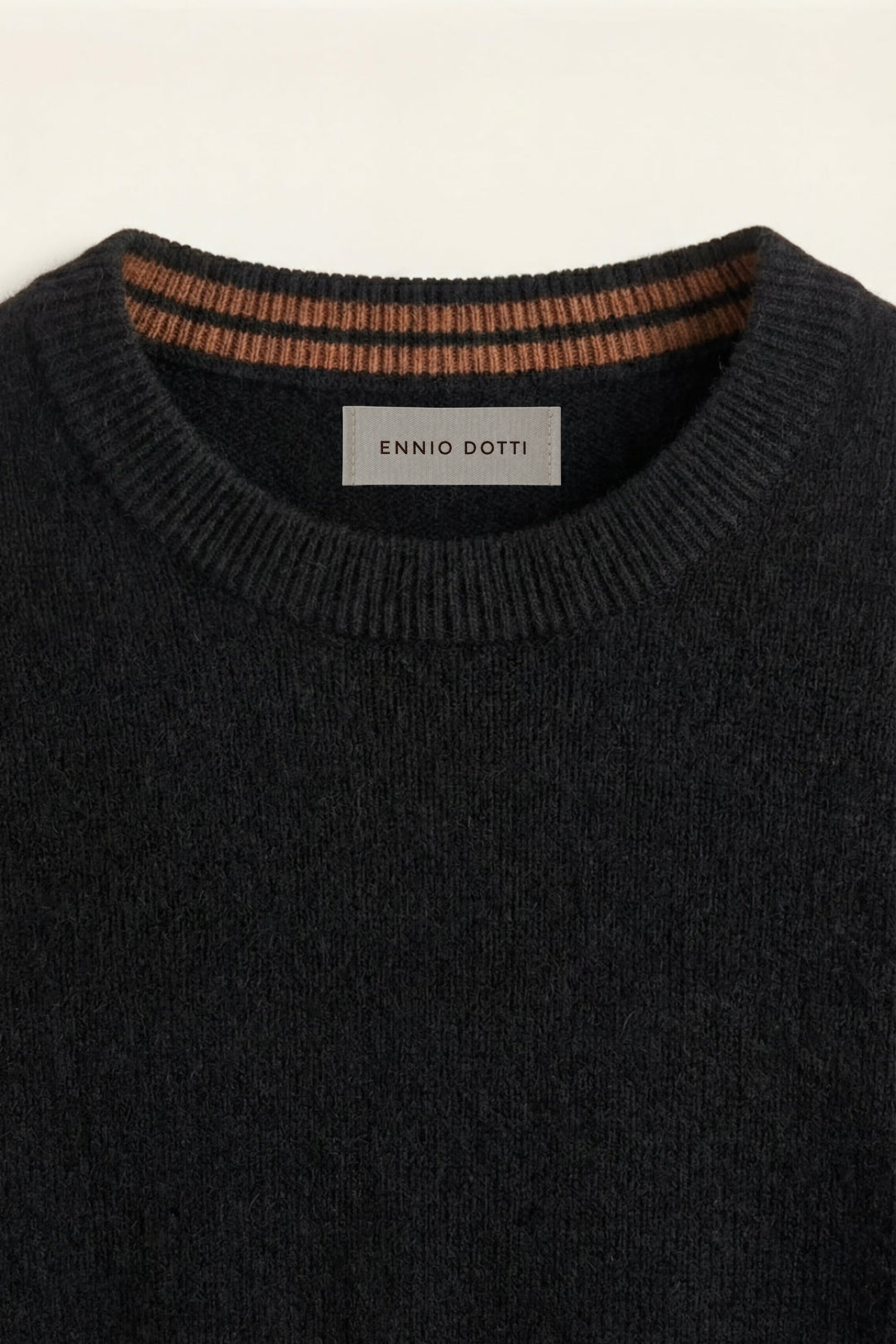 Valeno Cashmere Crewneck Sweater Black