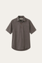 Monza Linen Polo Shirt Grey