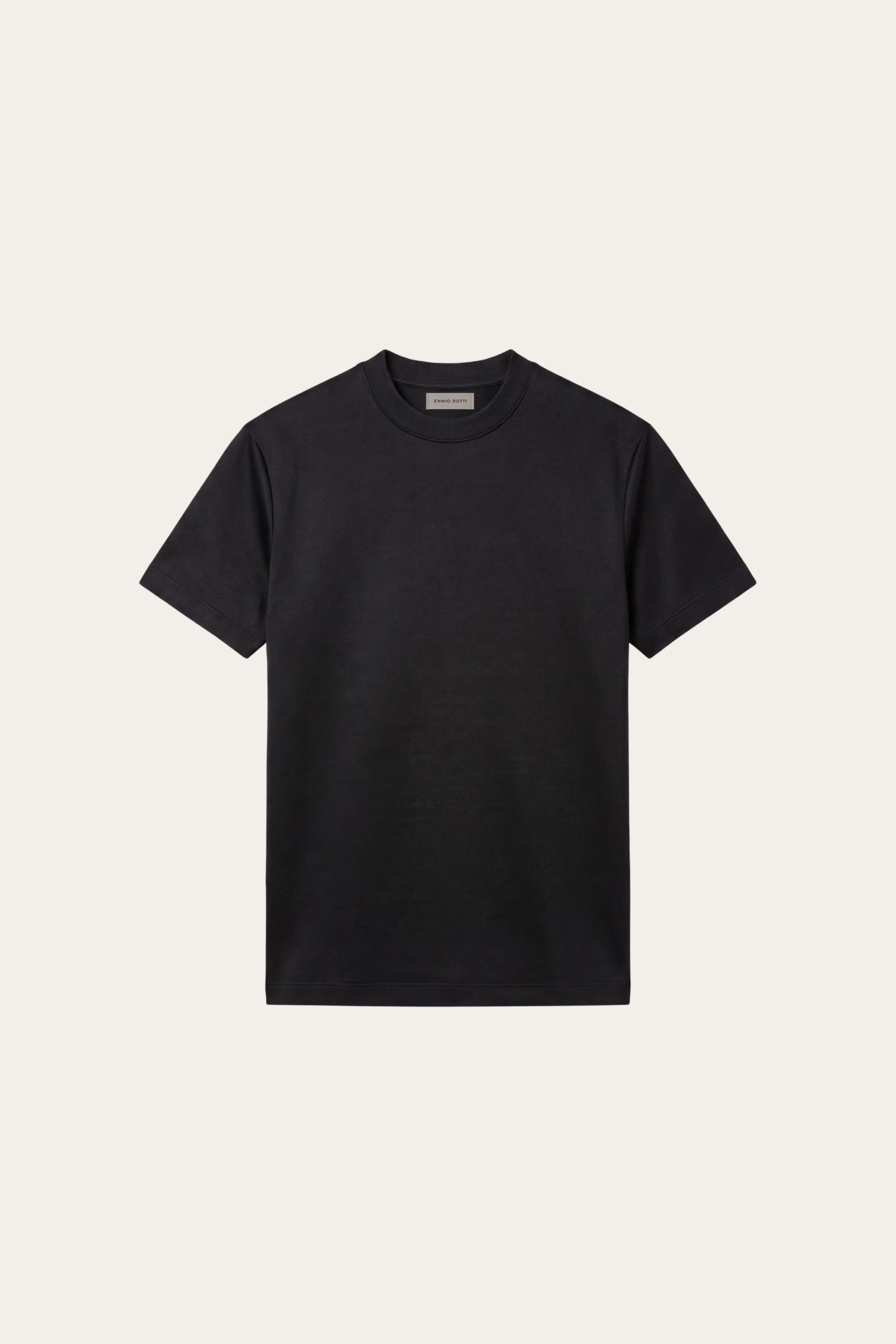 The Morano Set — Eterna Tee Black (flat)