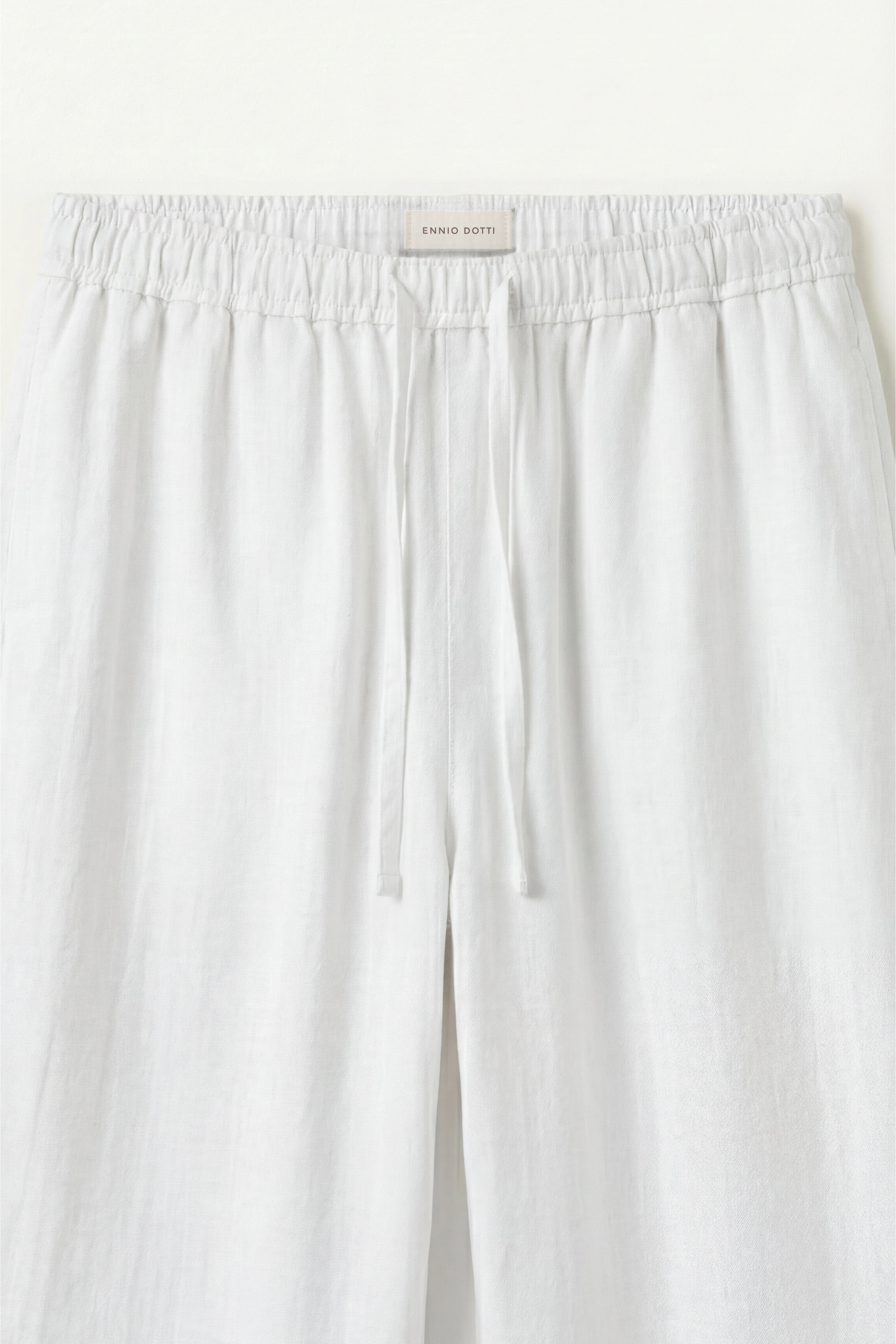 Catania Linen Pantalon White