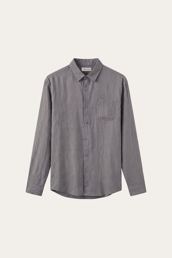 Torino Linen Shirt Grey