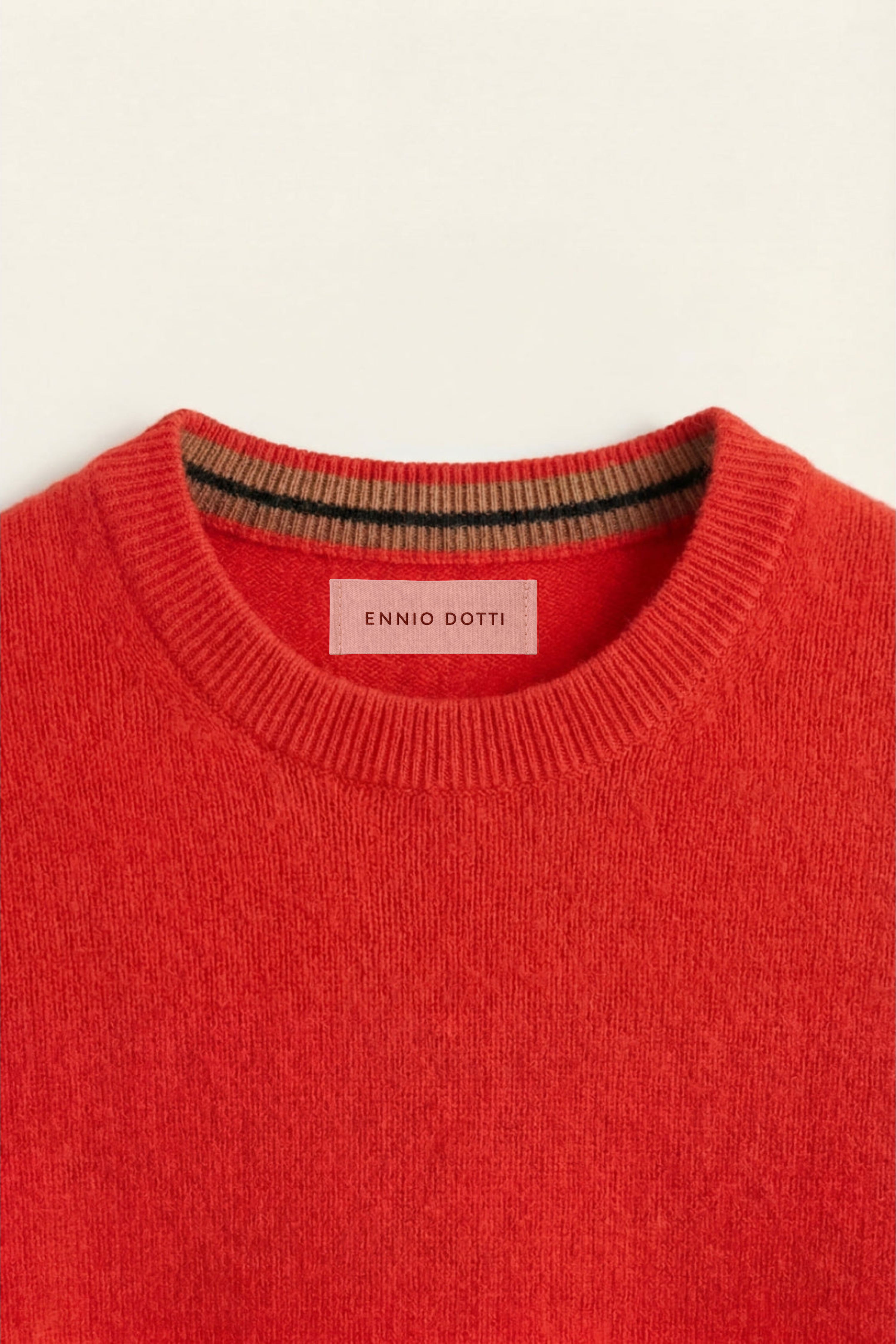 Valeno Cashmere Crewneck Sweater Red